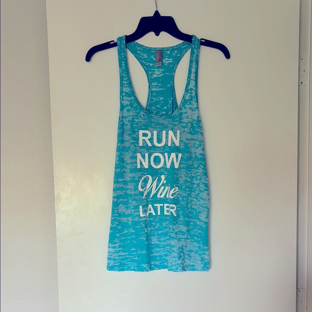 Women's Run Now Wine Later Tank Top